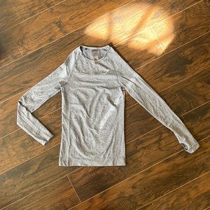 Gymshark Vital Seamless Long Sleeve T-Shirt - Steel Blue Marl